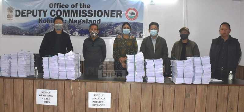 ADC Kohima, N Bhavani Sri IAS with others during the meeting for Special Summary Revision of Photo Electoral Roll at the Conference hall of the Deputy Commissioner, Kohima on November 1. (DIPR Photo) 